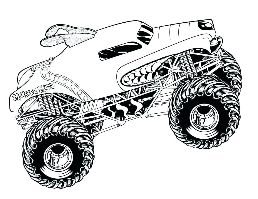 Free Printable Coloring Pages Monster Trucks Printable Templates