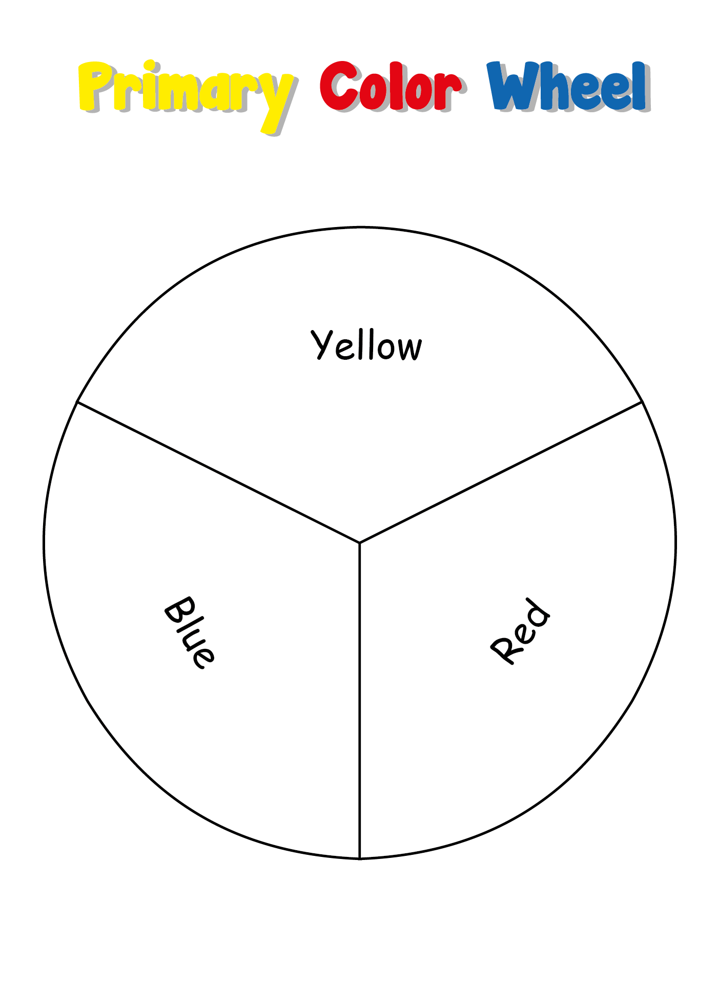 Free Printable Colour Wheel