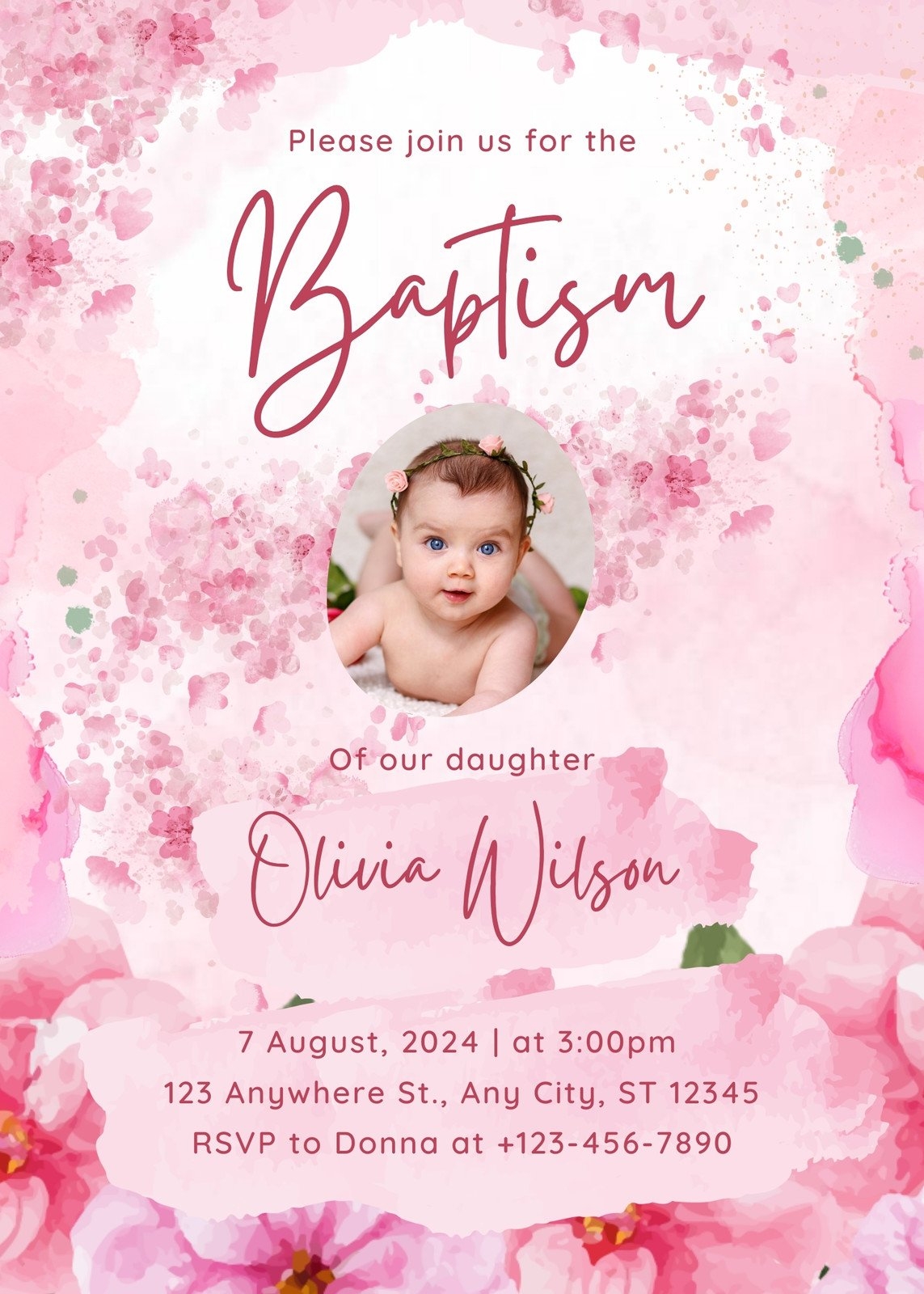 printable baptism invitation card