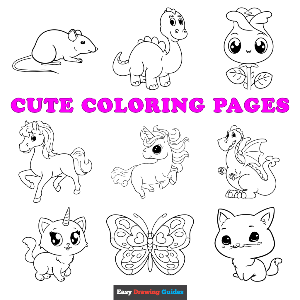 Free Printable Cute Coloring Pages