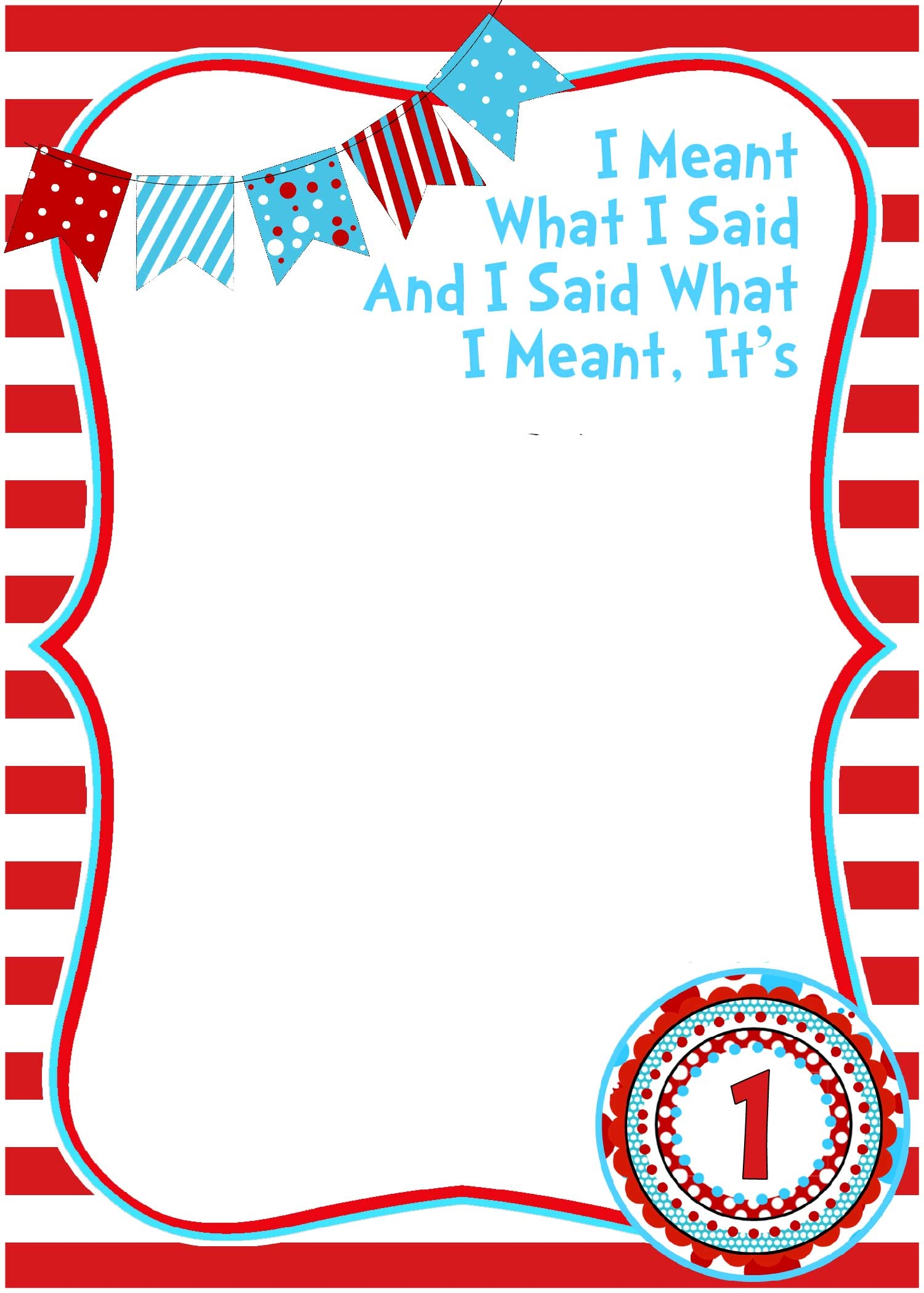 cat in the hat invitation template free