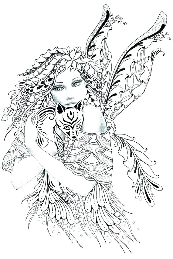 free fairy printable coloring pages