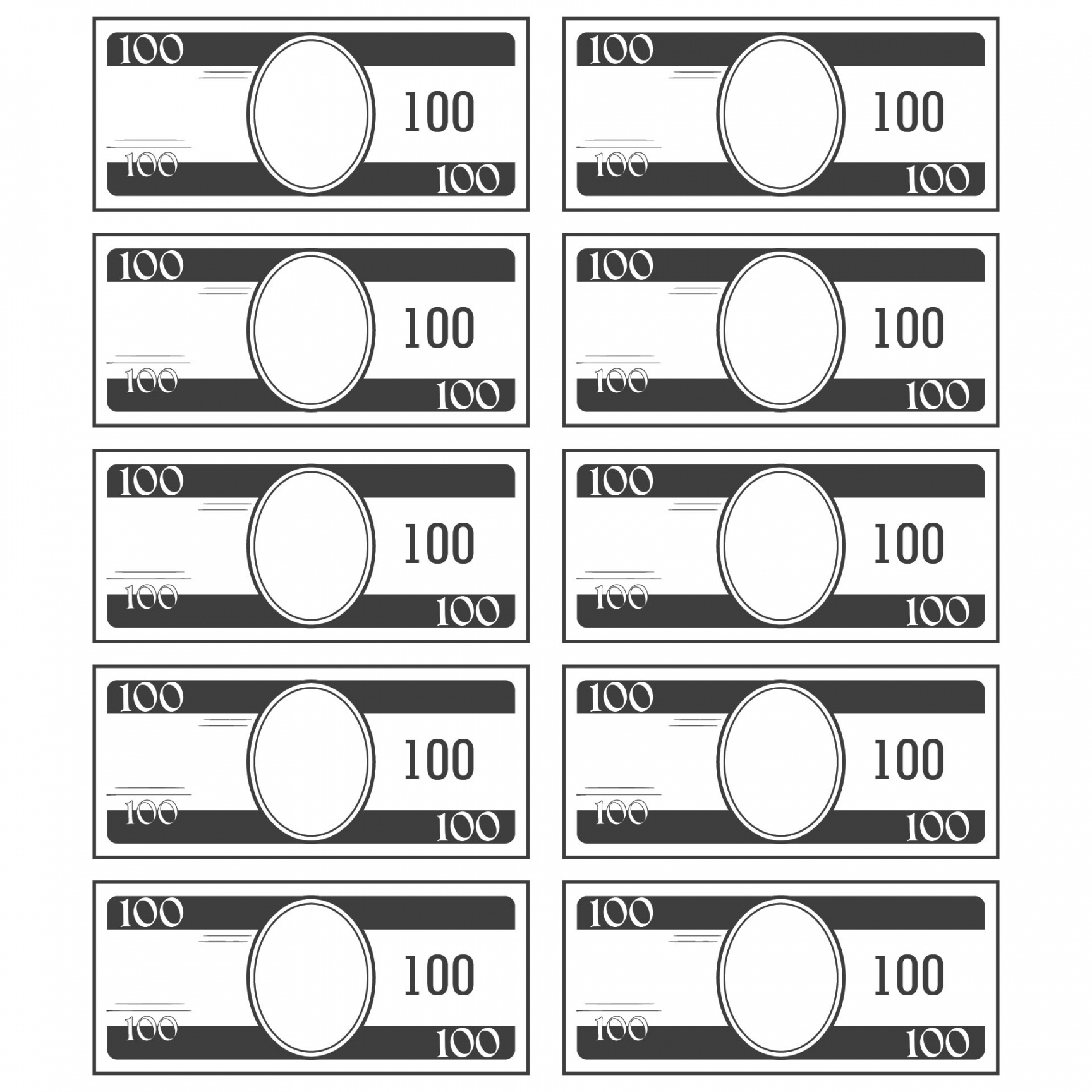 Free Printable Fake Money Template For Teachers FREE Printable HQ