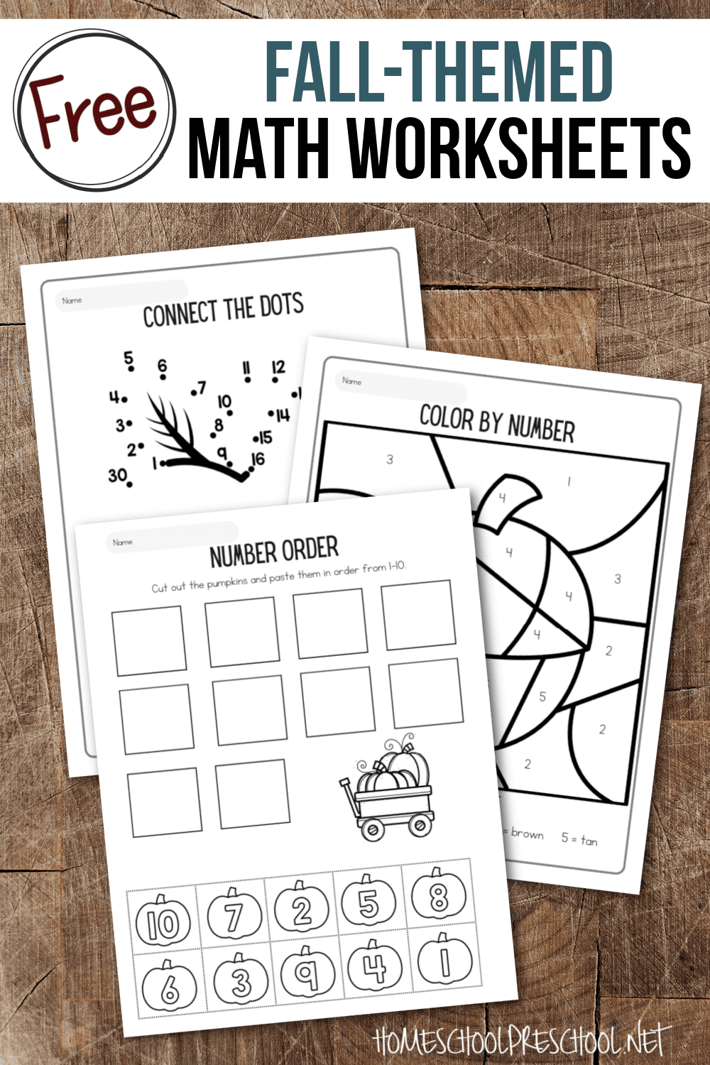 math worksheets preschool