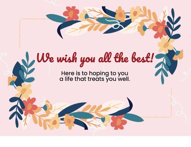 Free Printable Farewell Card Templates To Personalize 47 OFF