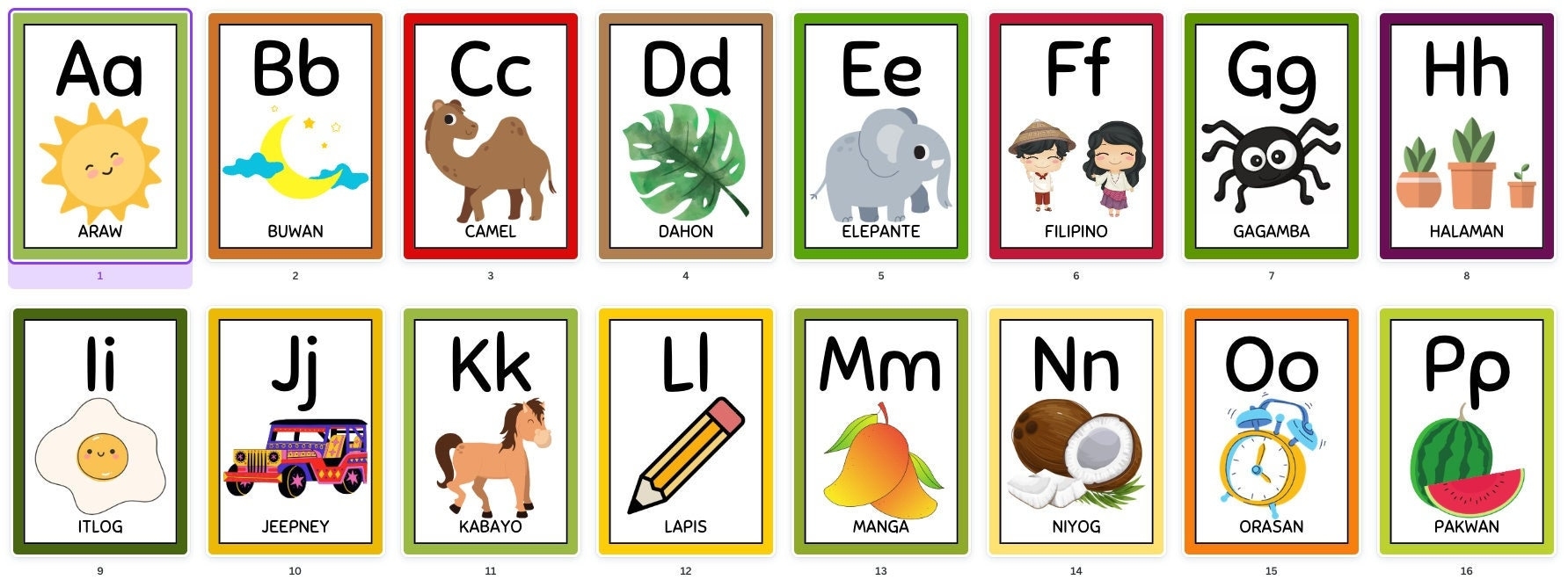Free Printable Filipino Alphabet Flash Cards Download Free Printable