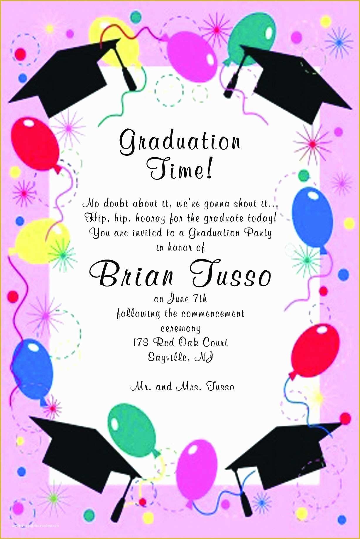free printable graduation invitation templates