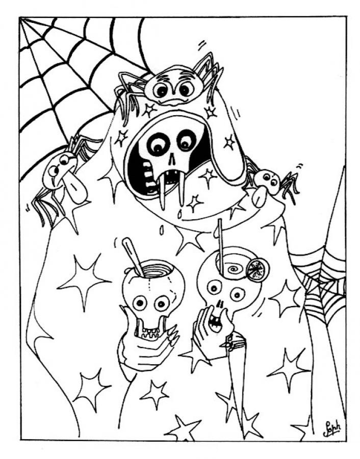 Kids Halloween Coloring Pages
