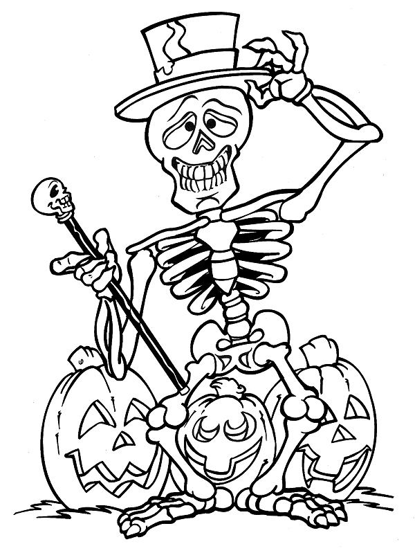 Free Coloring Halloween Pages