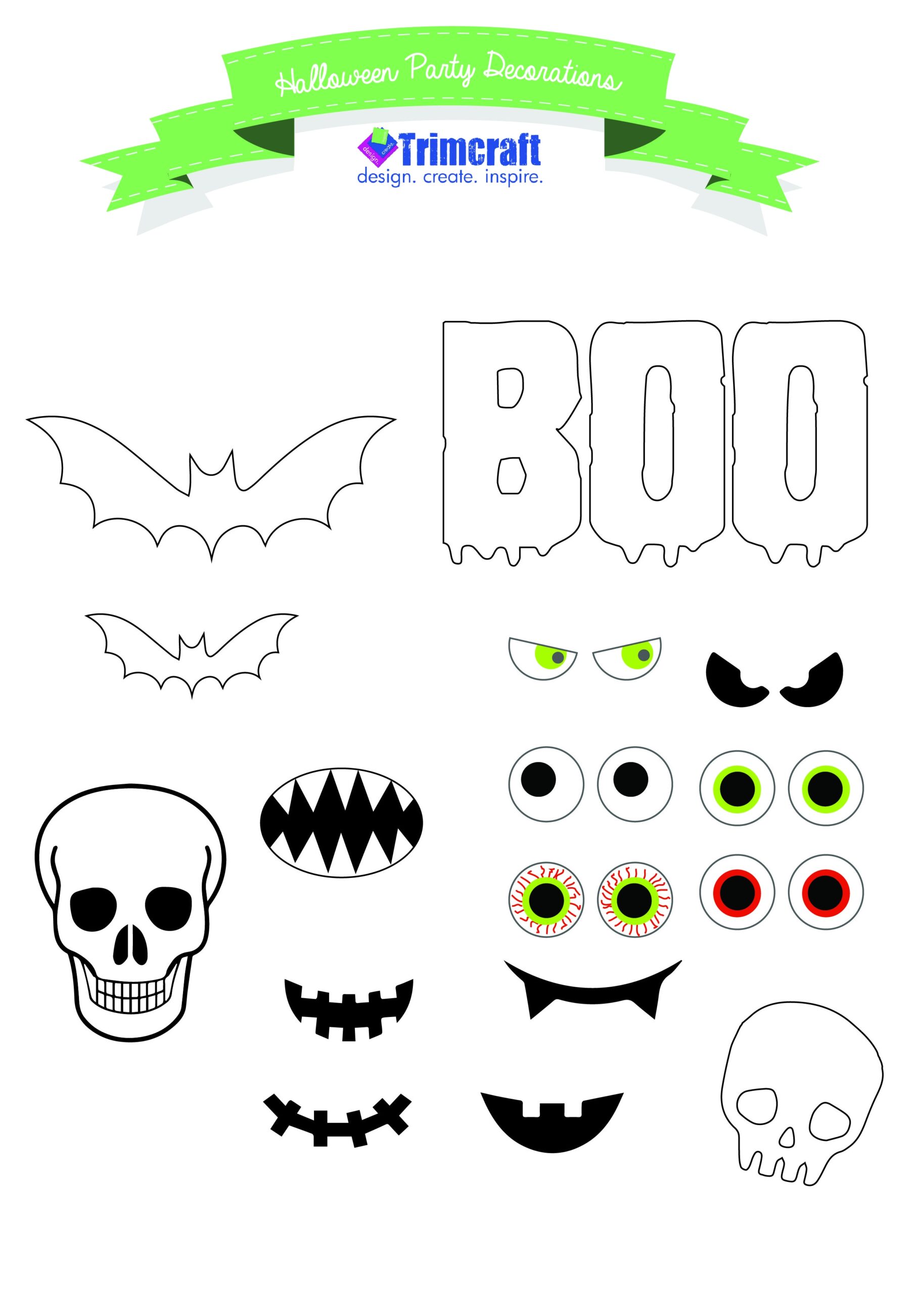 free printable halloween craft templates