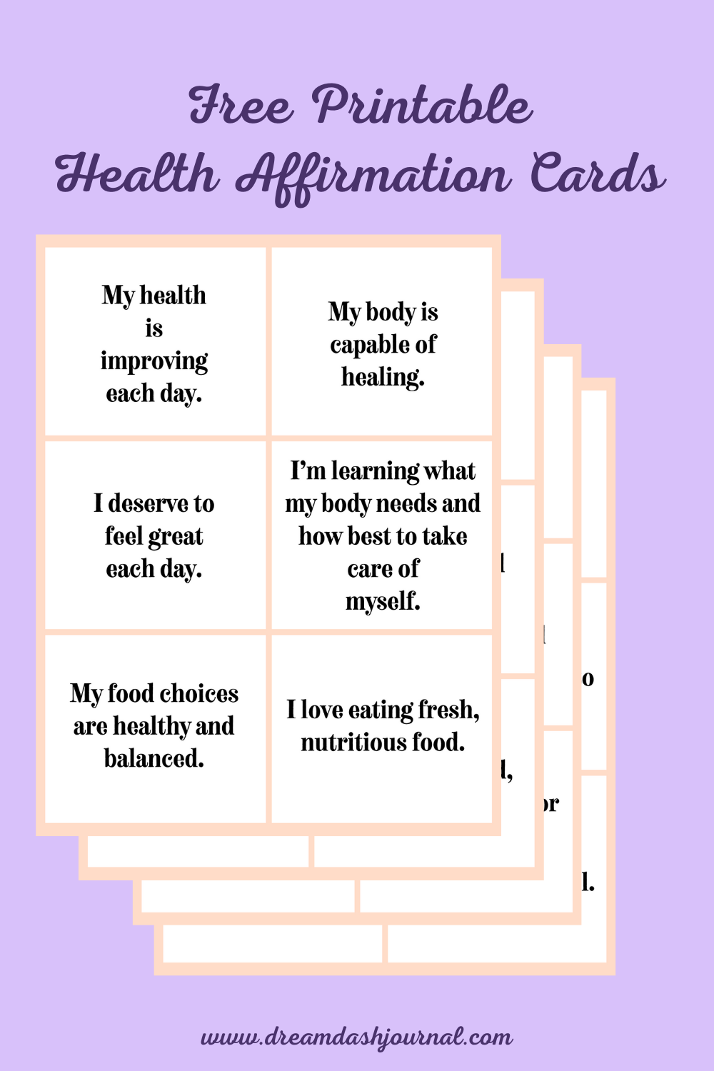 positive affirmations printable cards