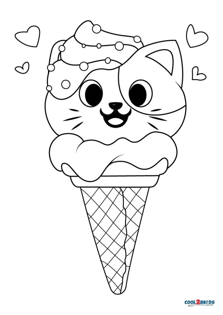 Free Printable Ice Cream Coloring Pages For Kids Worksheets Library
