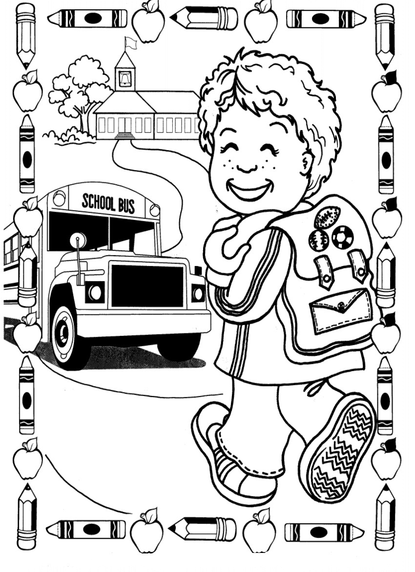 free kindergarten coloring pages