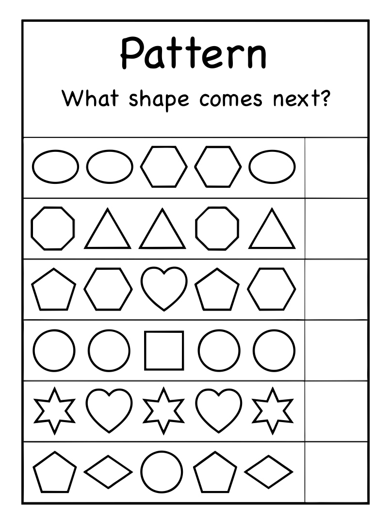 free pre kindergarten worksheets