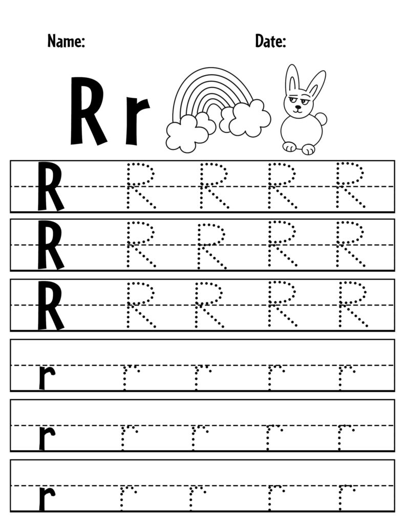 Free Printable Letter R Worksheets For Preschool The Hollydog Blog 