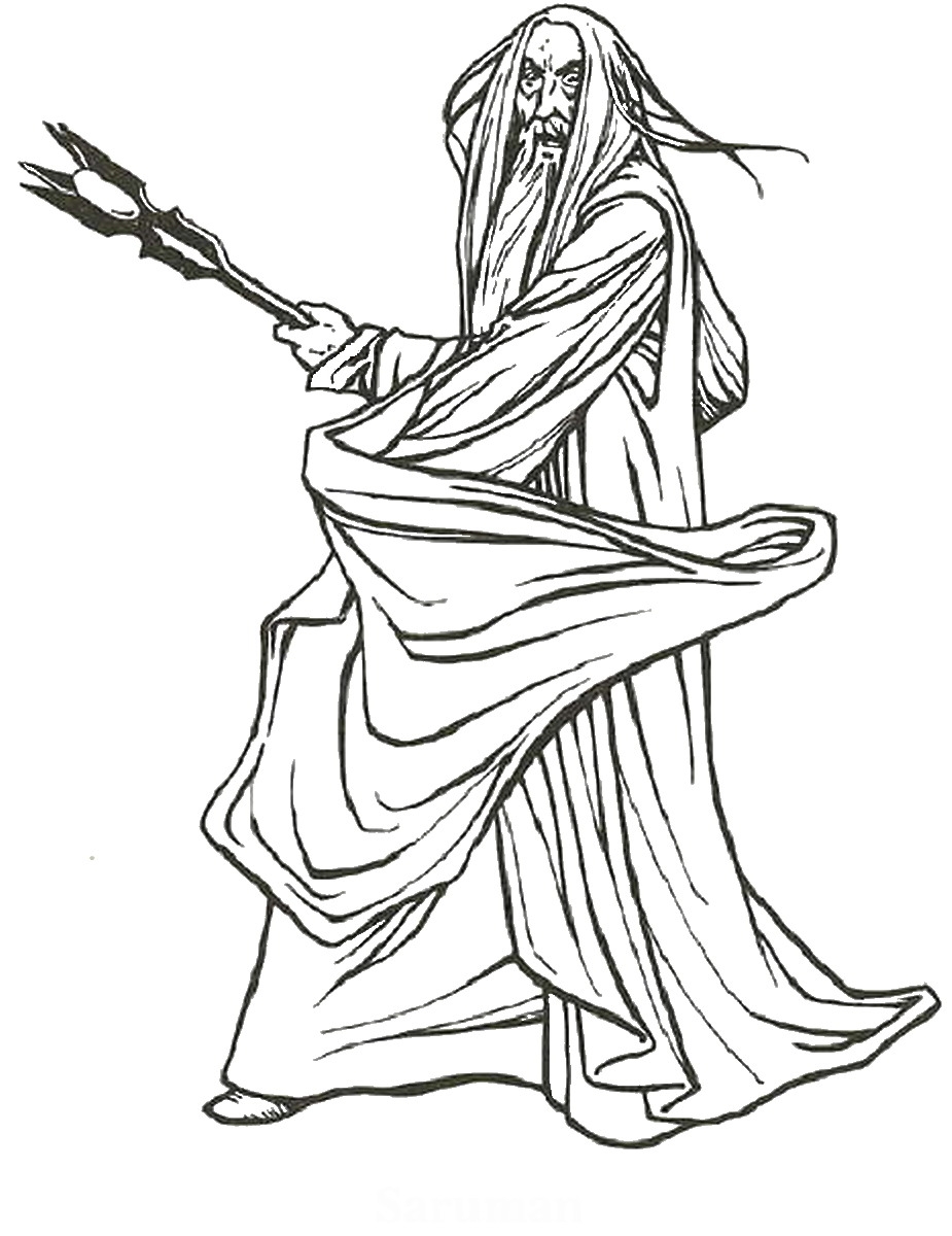 Lord Of The Rings Coloring Pages