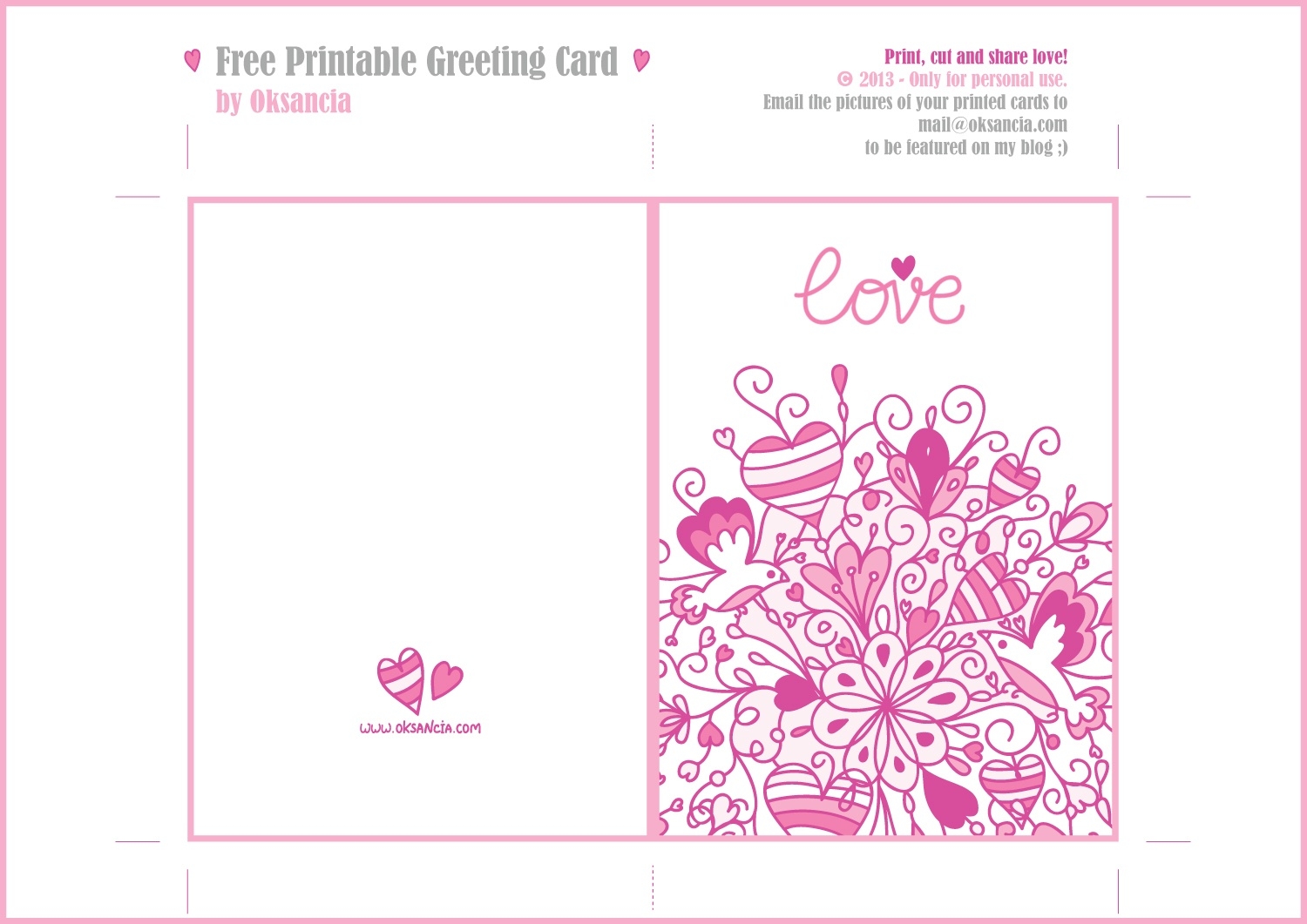 Free Printable Love Greeting Cards Free Printable