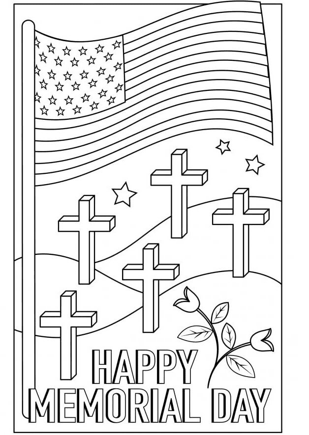 Free Printable Memorial Day Coloring Page Free Printable Coloring Pages