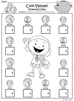 Free Printable Money Worksheets For 1st Grade Brighterly