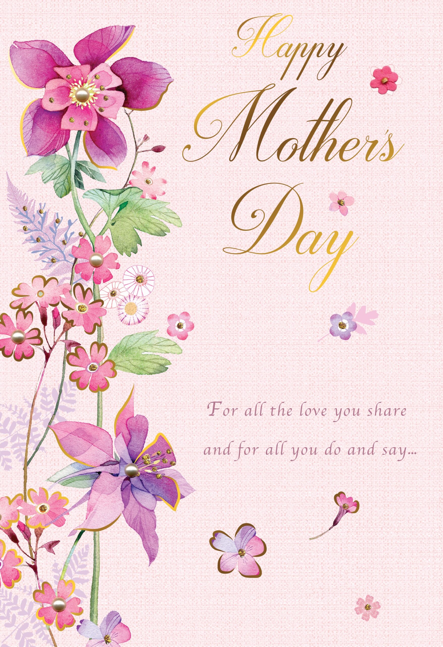 mothers day card wife printable