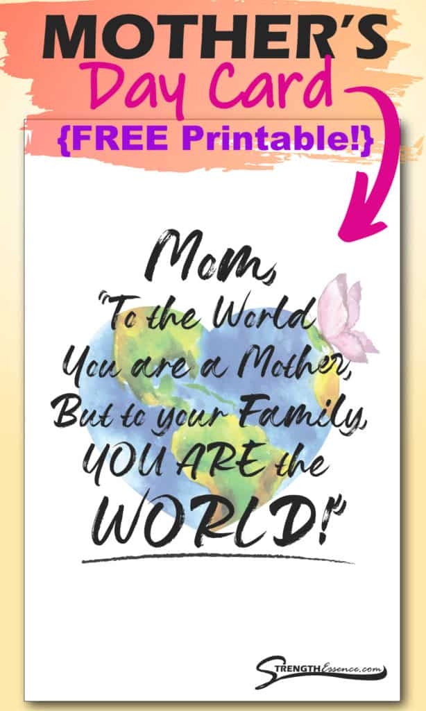 FREE Printable Mothers Day Cards Online PDF Download 2025 Strength