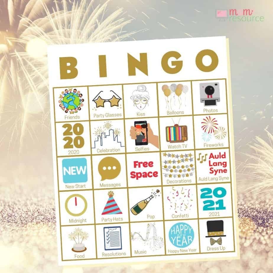 new years eve cards printable