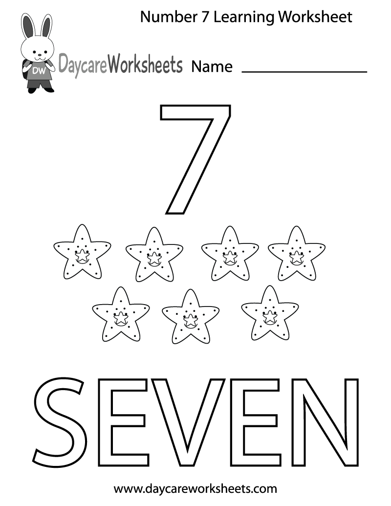 free printable number worksheet for preschool
