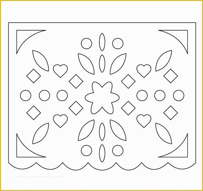 free printable papel picado template pdf