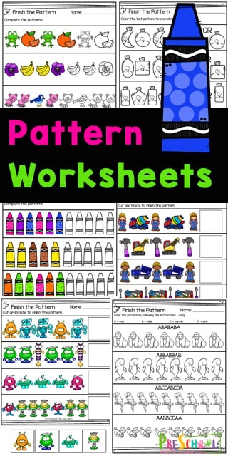 FREE Printable Pattern Worksheets For Preschool Worksheets Library
