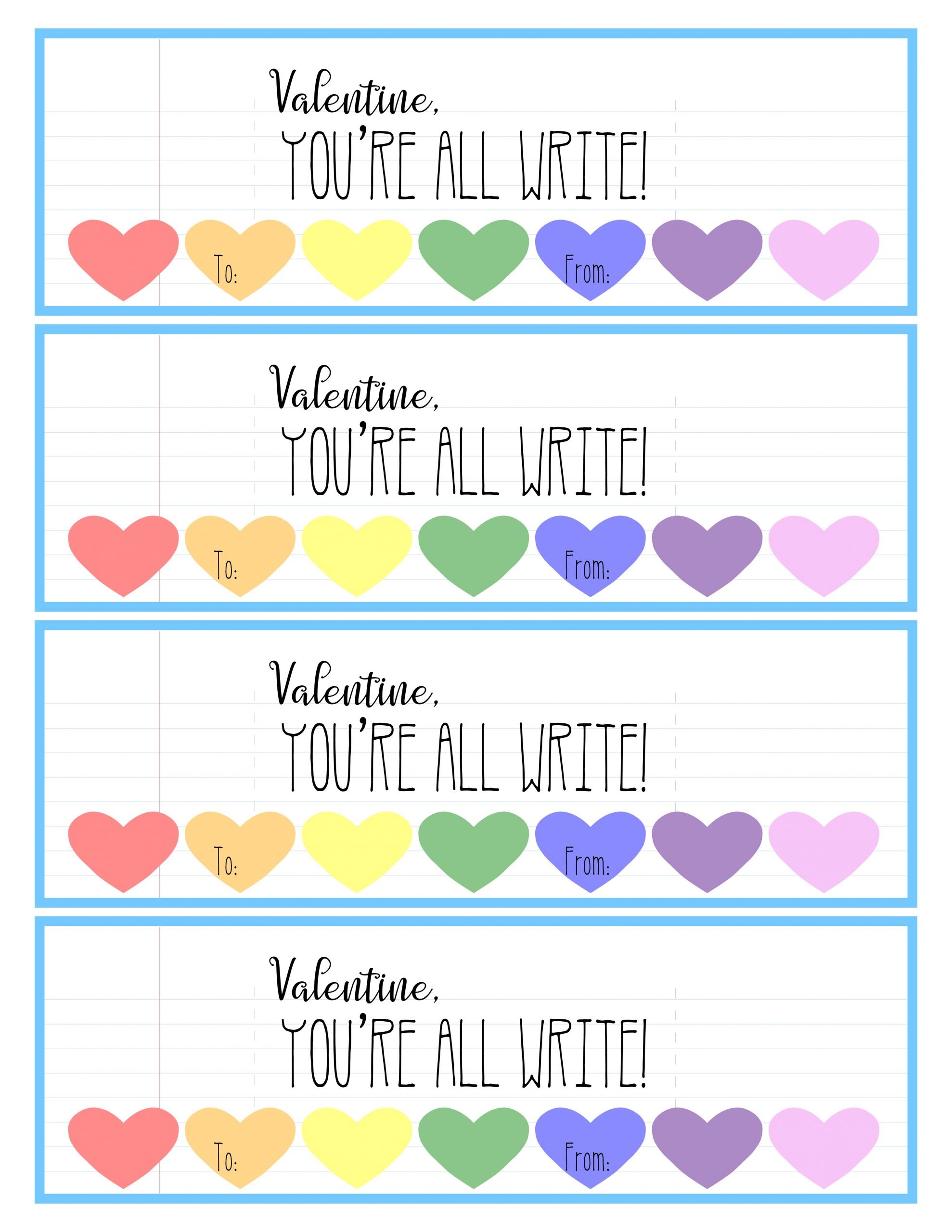 Free Printable Pencil Valentine 39 s Day Cards All Things 40 OFF