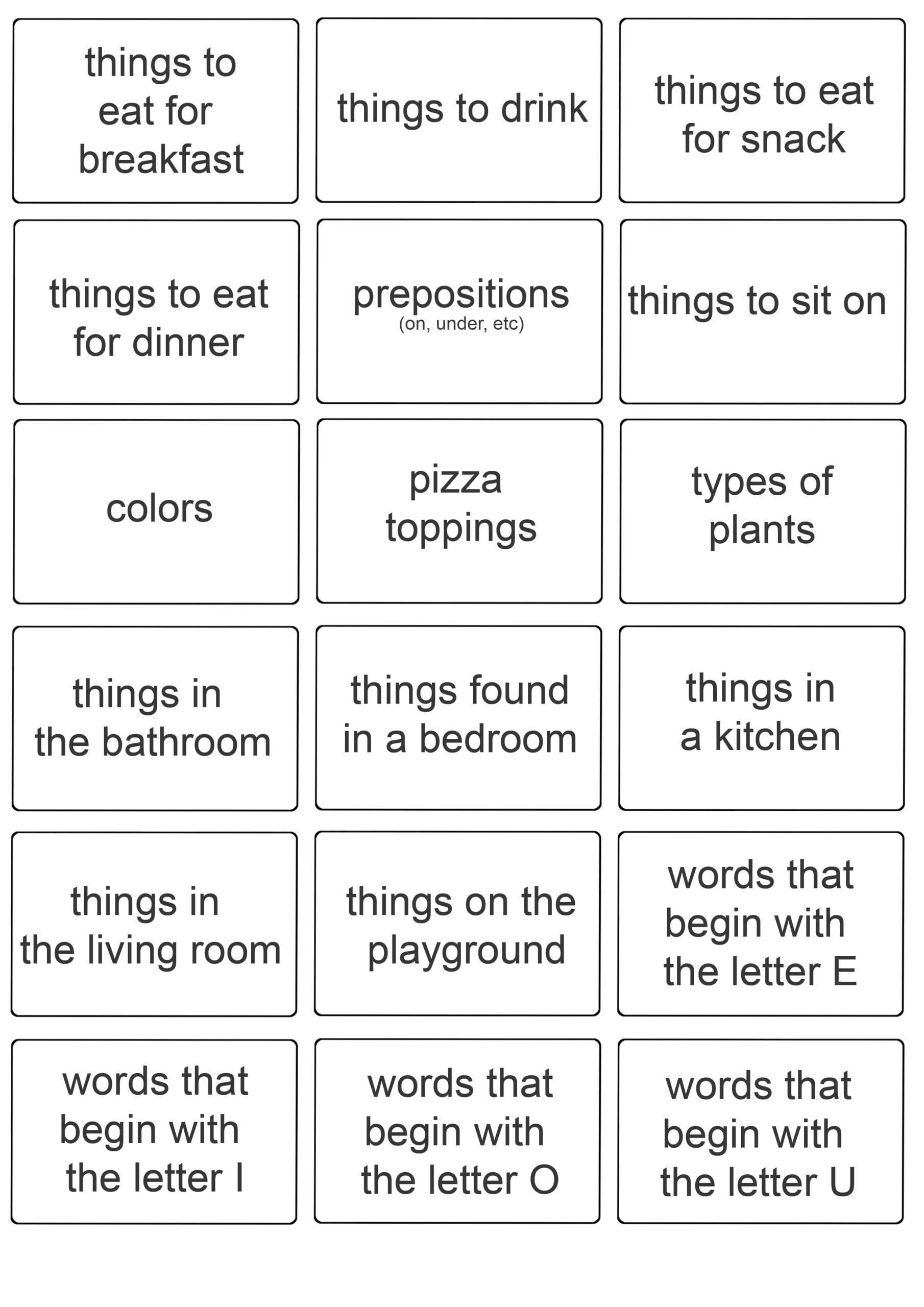 printable bible pictionary cards