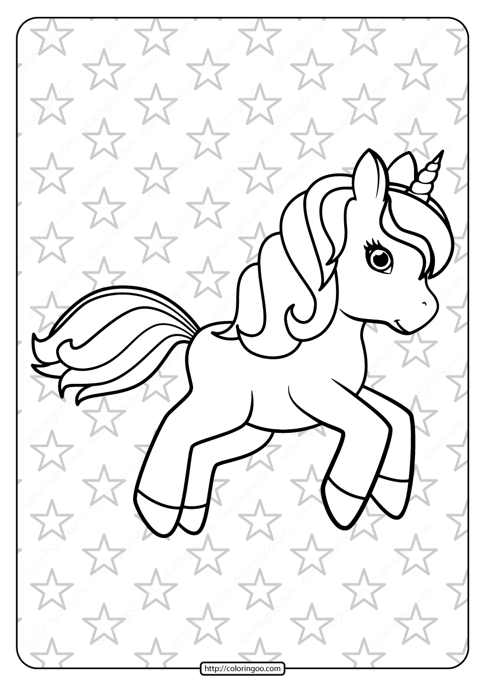 printable unicorn pictures pdf