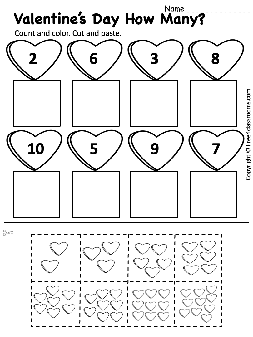 free printable worksheet for preschool
