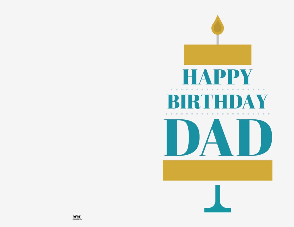 Free Printable Printable Birthday Cards For Dad