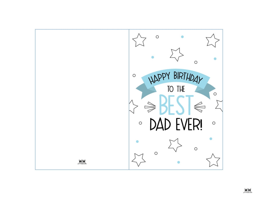 Free Printable Printable Birthday Cards For Dad