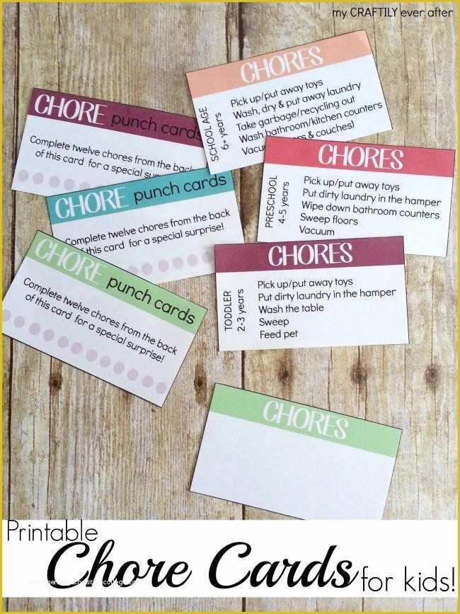 Free Printable Punch Card Template Of Printable Chore Punch Cards 
