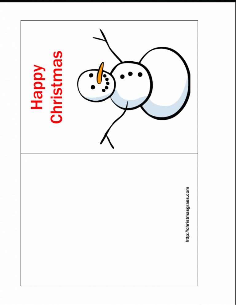 Free Printable Quarter Fold Christmas Cards Printable Card Free Fanny