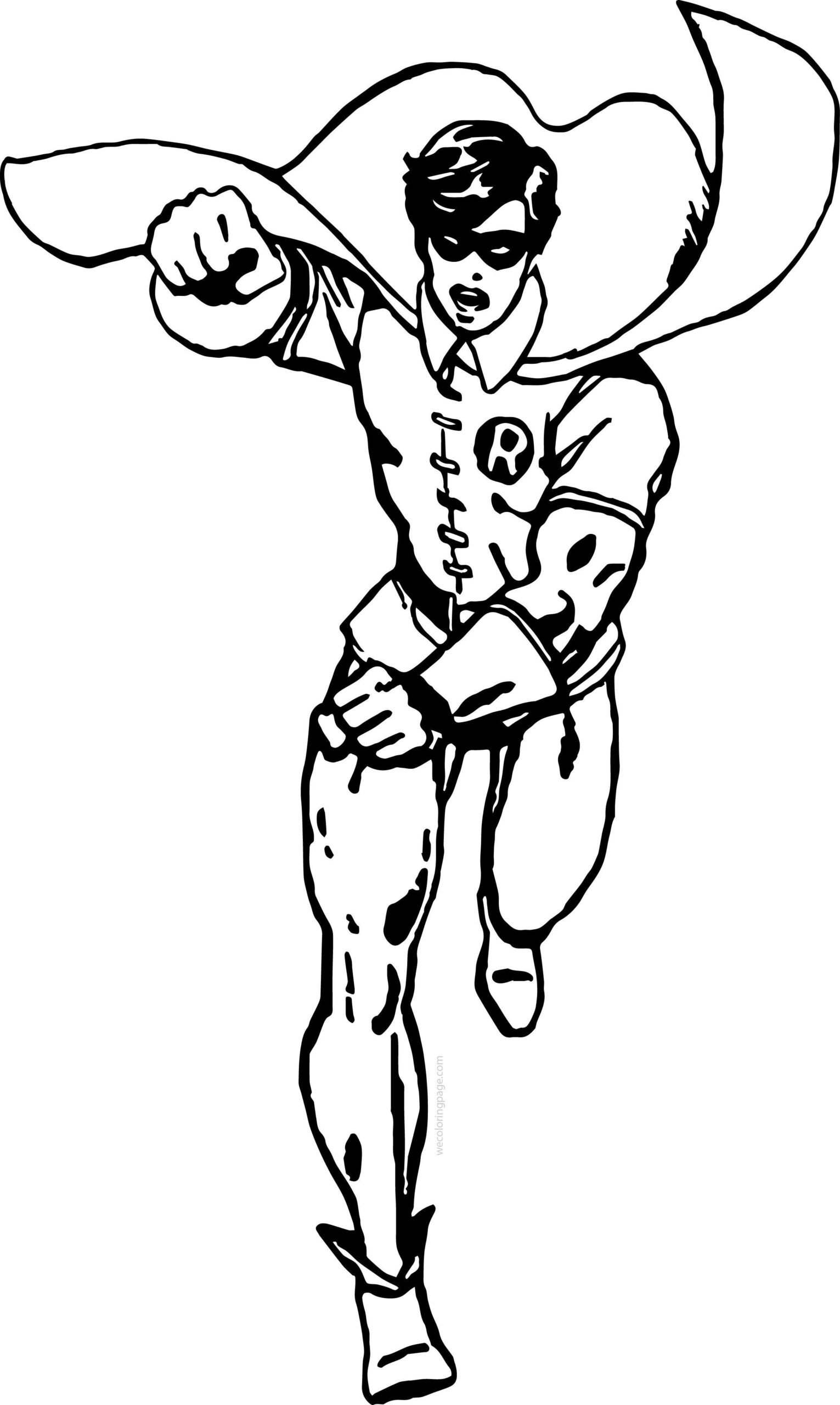 Free Printable Robin Coloring Pages Pdf Coloringfolder Batman 