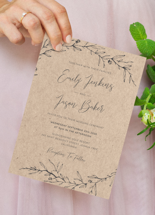 Free Printable Rustic Wedding Invitations Templates Onvacationswall
