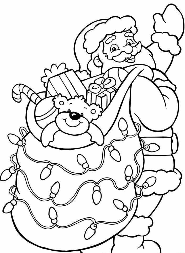 free printable santa claus coloring pages