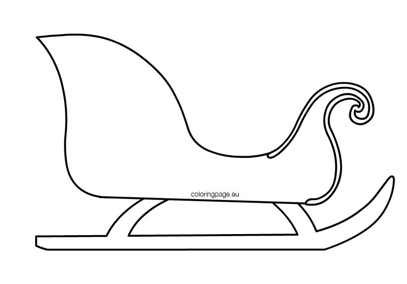 Free Printable Santa Sleigh Templates Printable New Year Banners