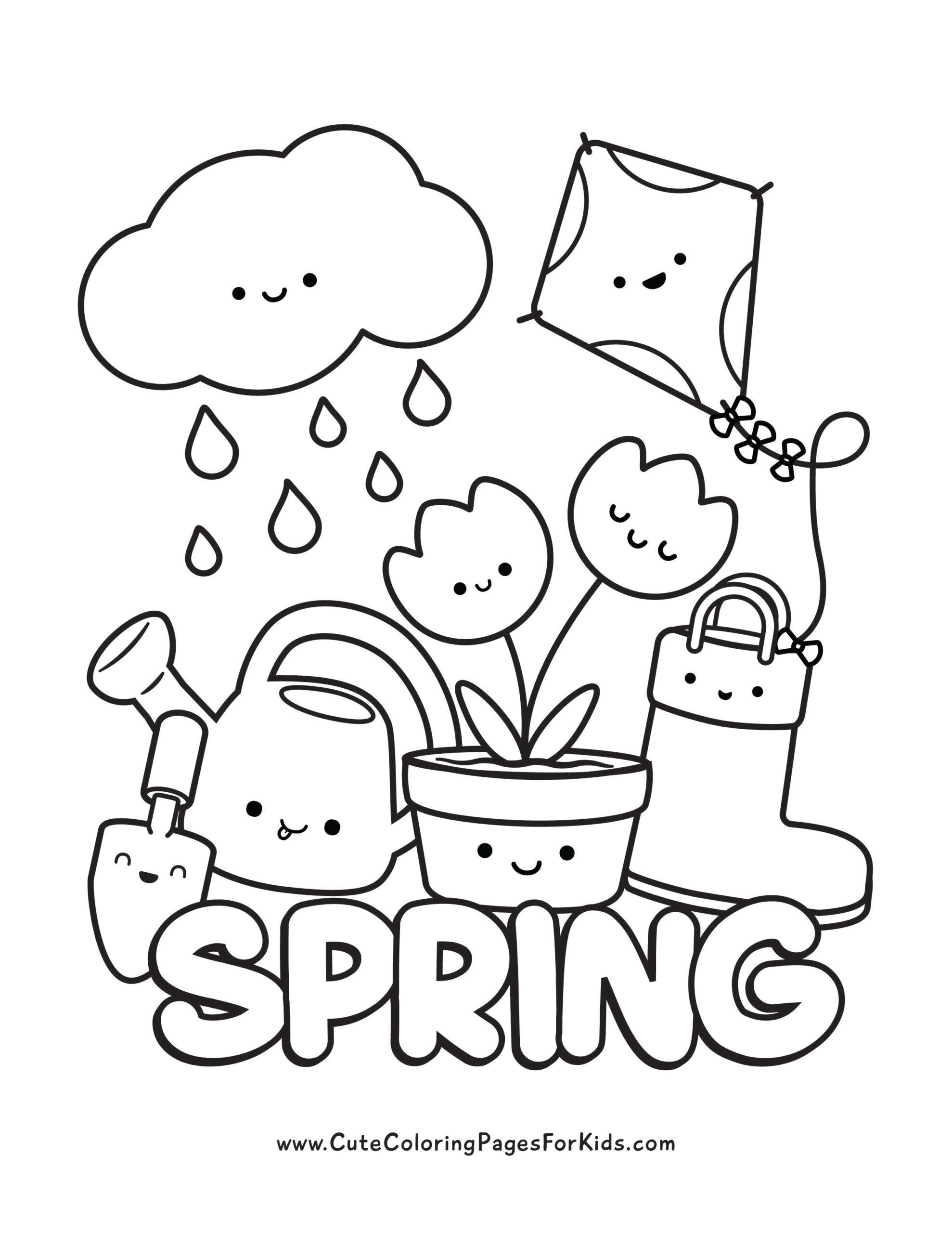 Simple Coloring Pages For Kids