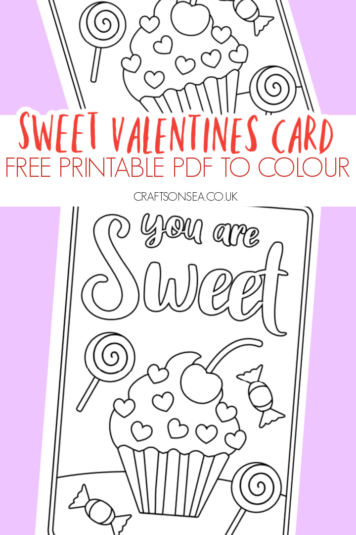Free Printable Sweet Valentines Cards To Color Crafts On Sea