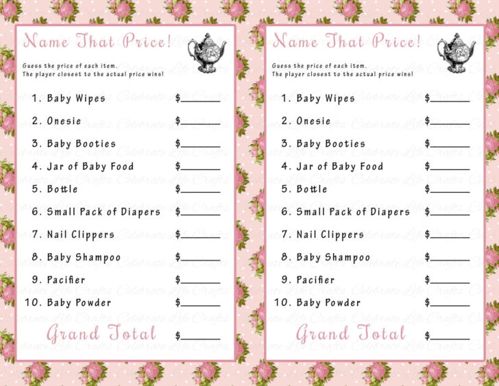 Free Printable Tea Party Games Gerald Printable
