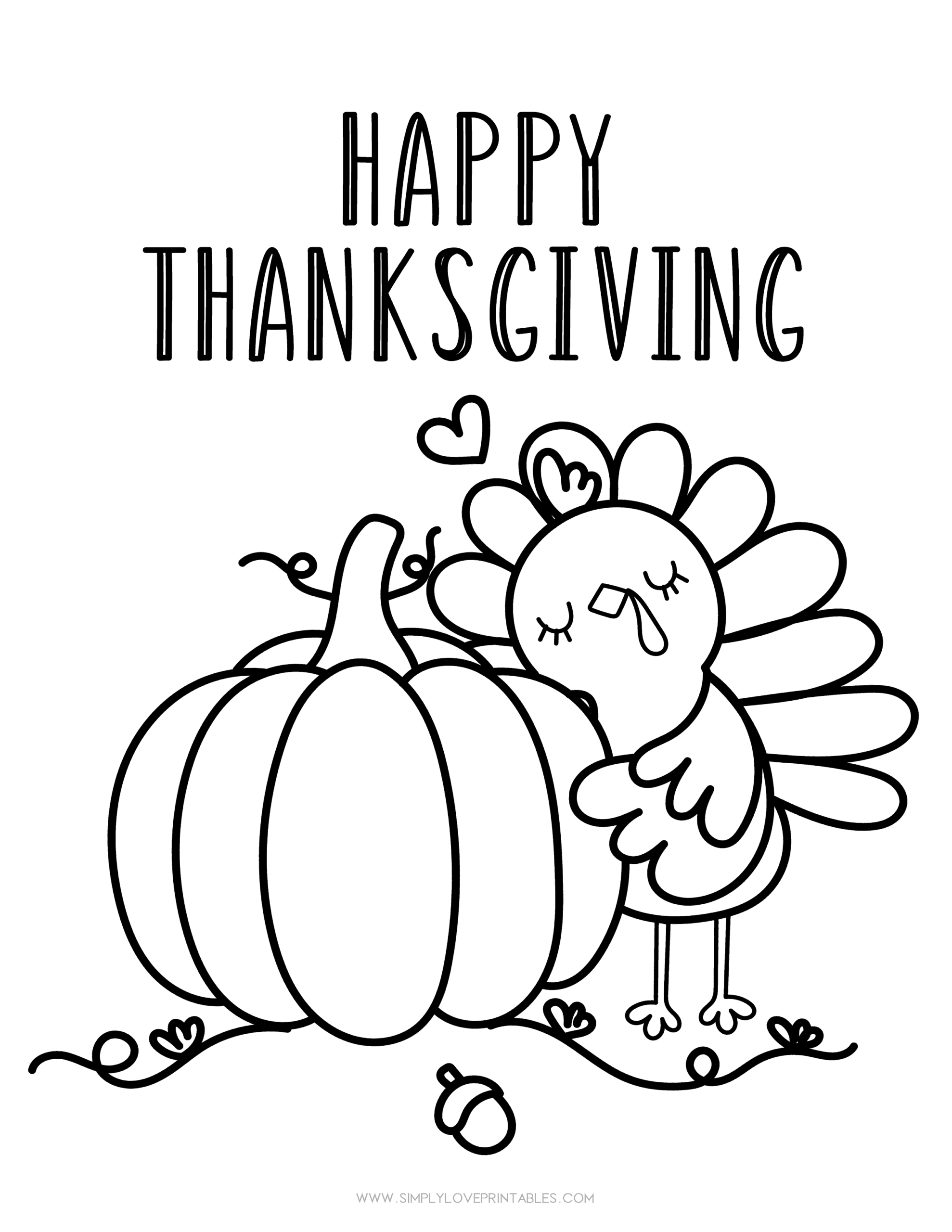 Printable Thanksgiving Coloring Pages