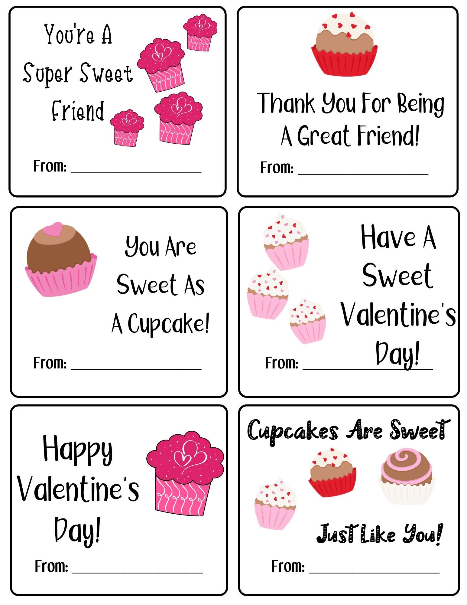 mini valentine's day cards printable