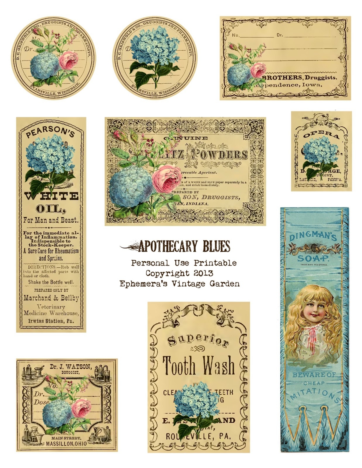 Free Printable Vintage Label Template Printable Templates