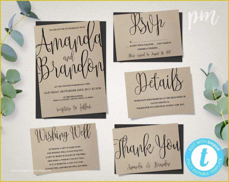 calligraphy wedding invitations templates