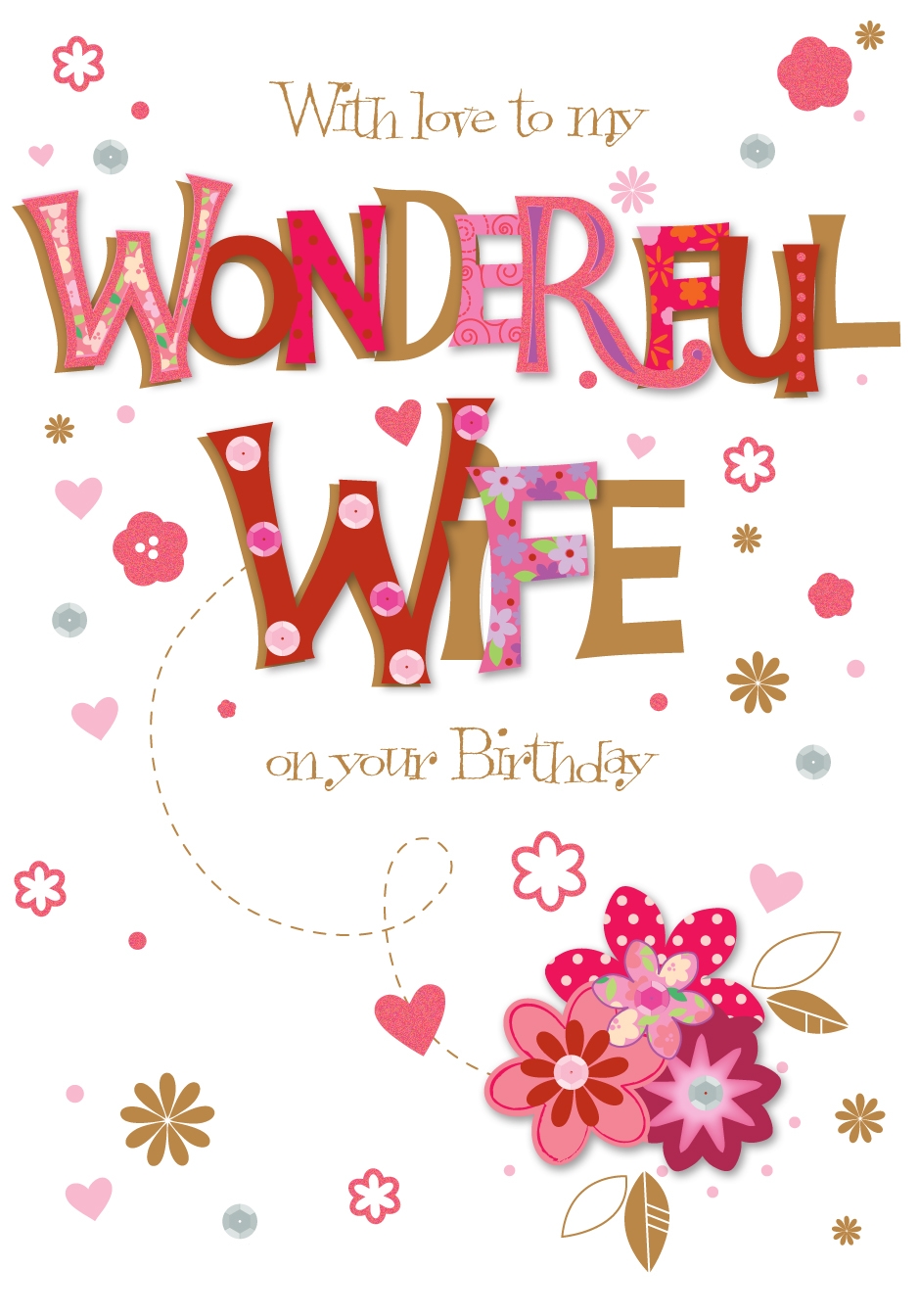 printable birthday card wife