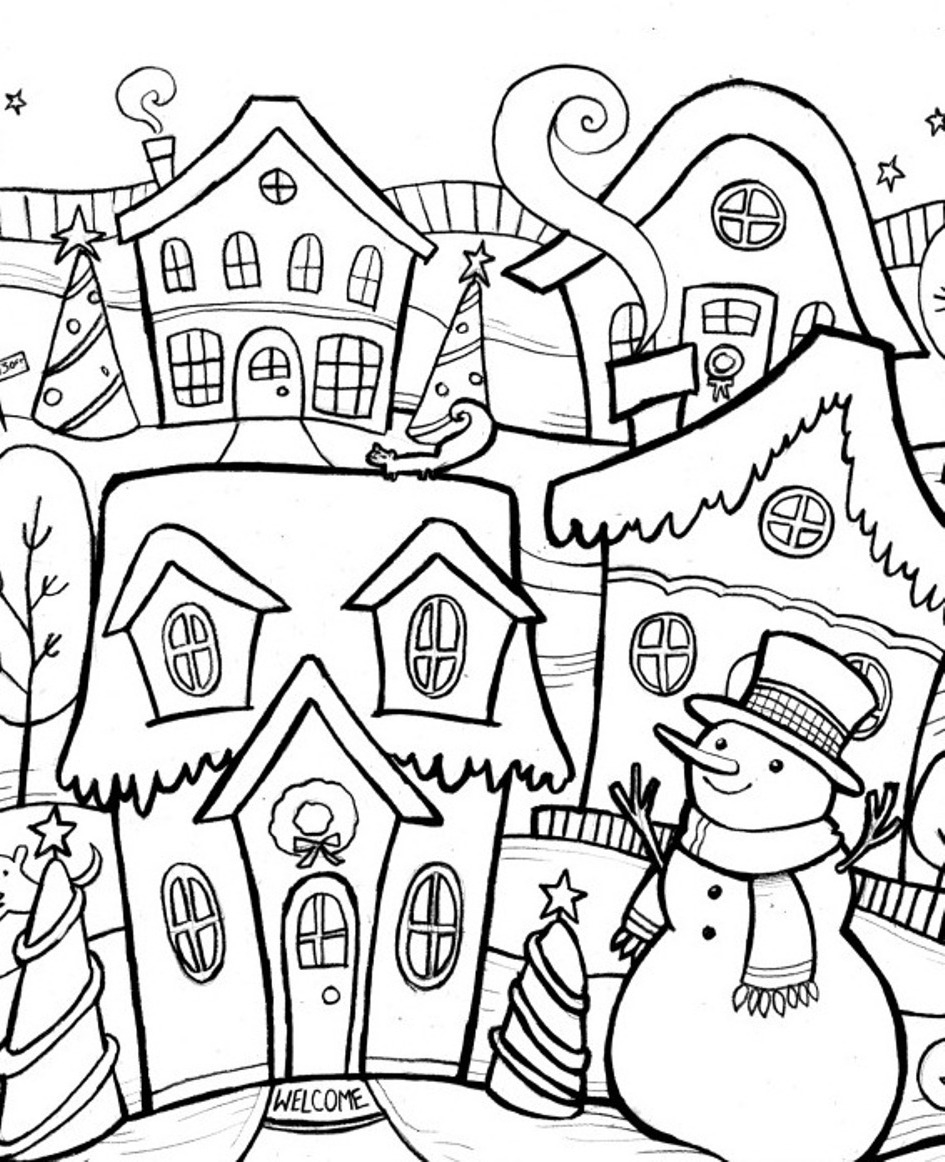 Printable Winter Coloring Pages